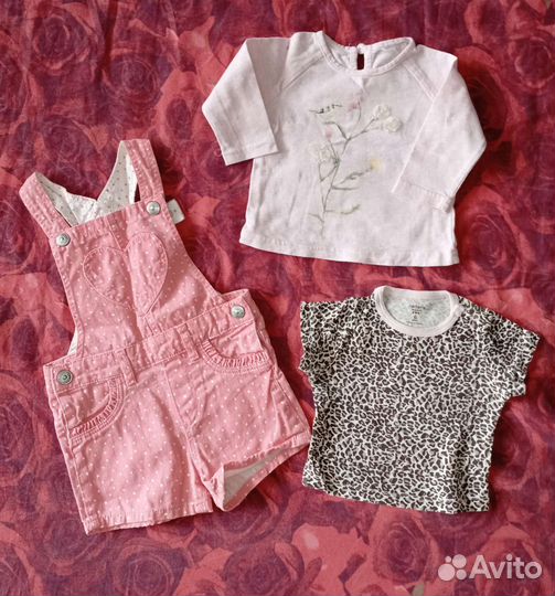 Вещи на девочку пакетом 6-12 месяцев