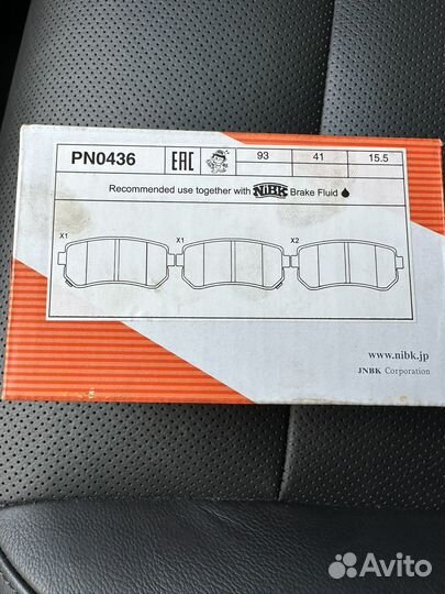 Тормозные колодки nibk PN0436 Ceramic