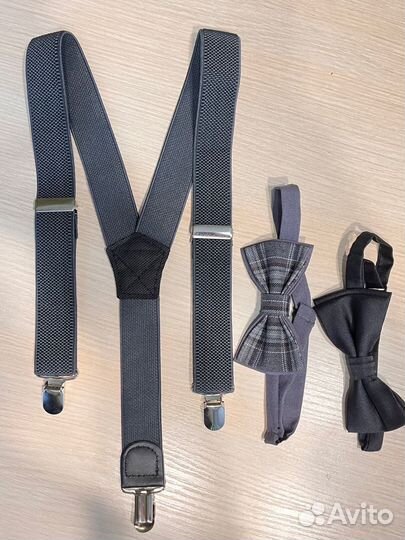 Подтяжки и бабочка для мальчика до 7 лет