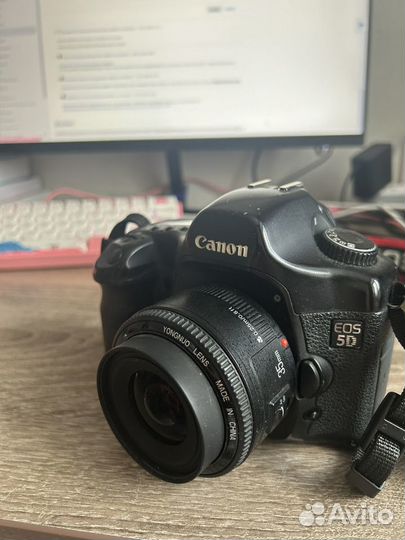 Canon eos 5D classic фотоаппарат + 35 mm yongnuo