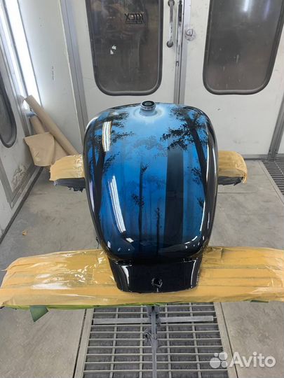 Роспись мототехники, аэрография