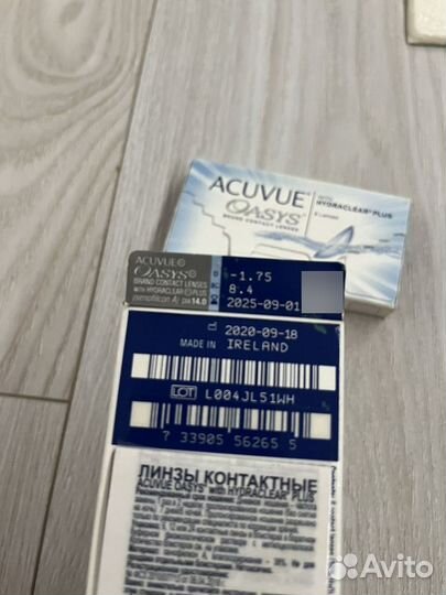 Линзы acuvue oasys