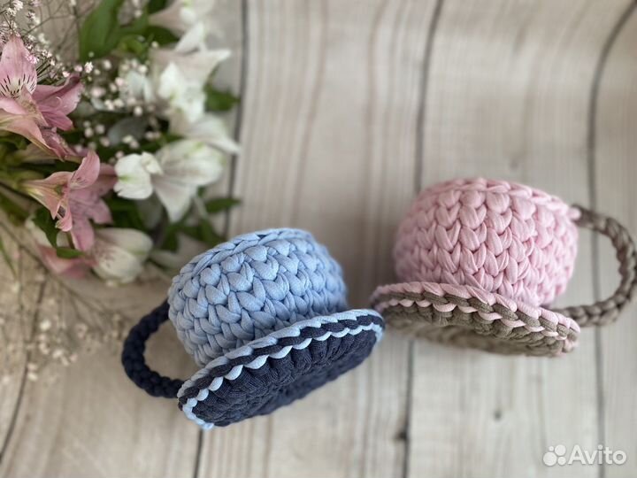 Корзина из трикотажной пряжи