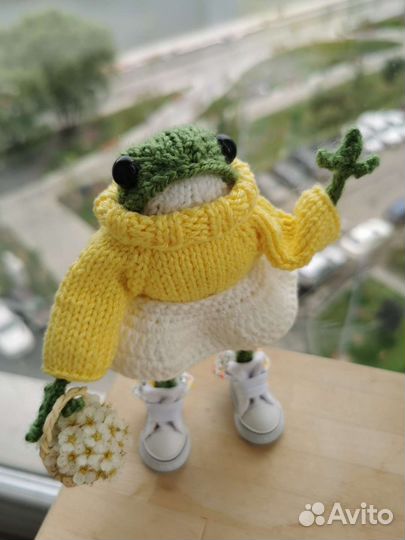 Лягушка вязаная