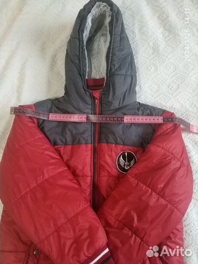Зимняя куртка на мальчика 7-8 лет