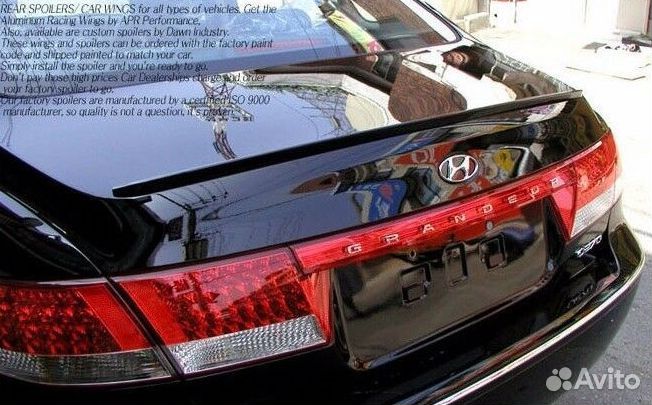 Лип спойлер Hyundai Grandeur 4