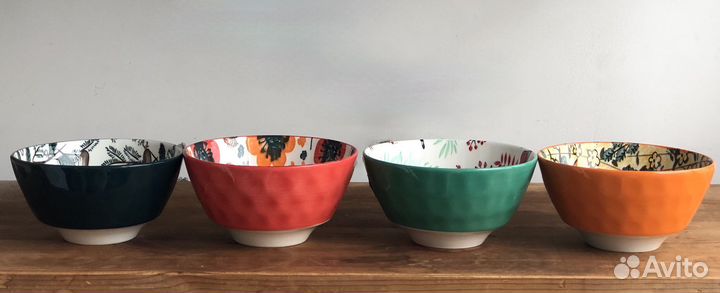 Керамические детские пиалы мишка заяц олень посуда