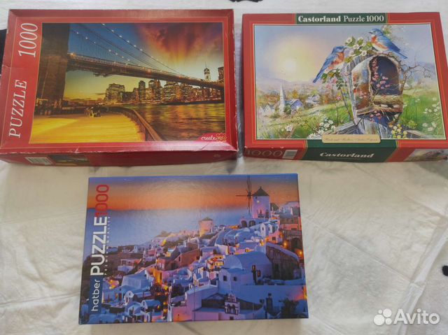 Пазлы castorland 1500, 1000, 500 деталей много