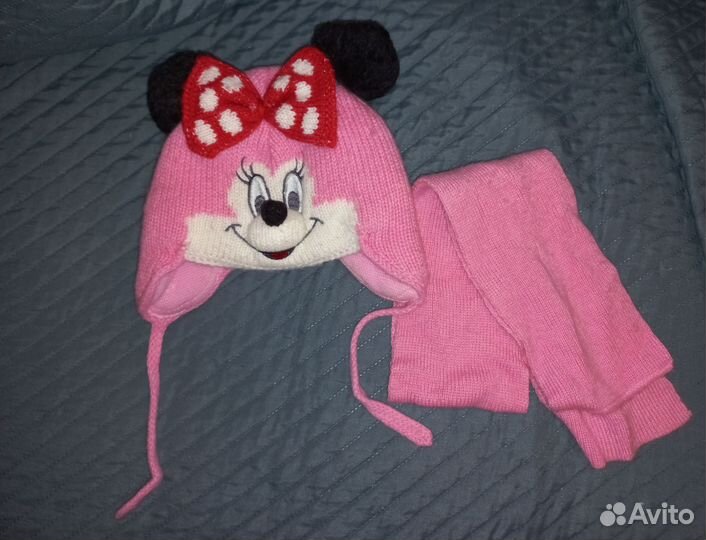 Комплект шапка, шарф для девочки