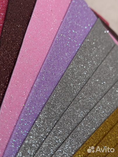 Фоамиран глиттерный