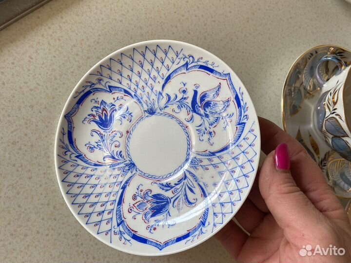 Чайная пара лфз, кофейная пара pilar,Гиацинт