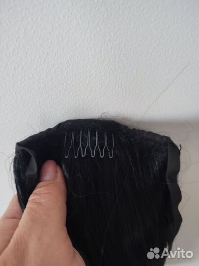 Волосы хвост на ленте