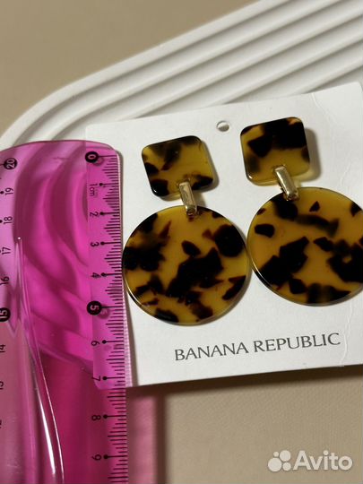 Серьги banana republic оригинал