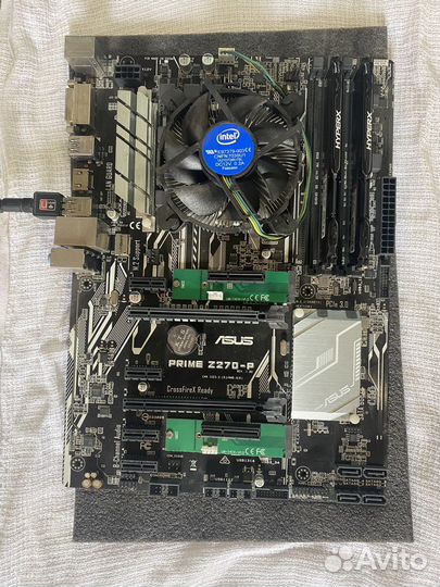 Asus z270 p+проц+ddr4 8gb