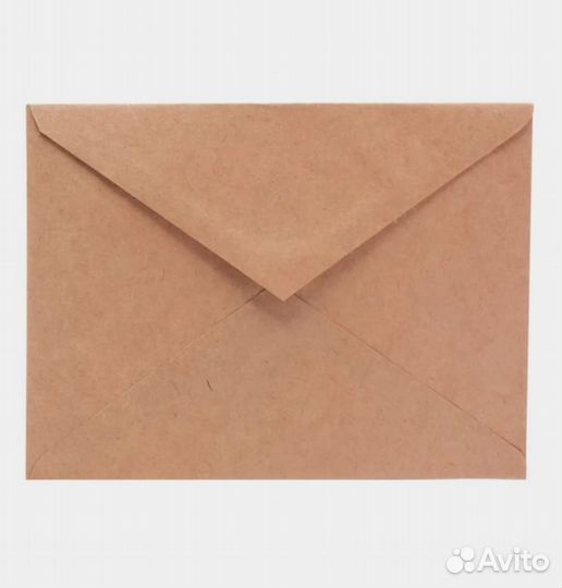 Конверт крафт. 100 шт. С6