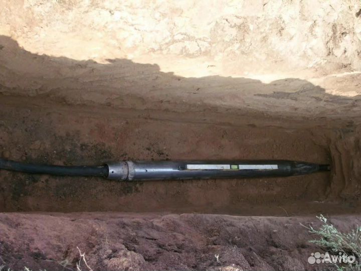 Прокладка водопровода, труб. Бестраншейная