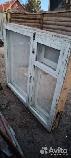 Деревянные окна со стеклопакетом бу