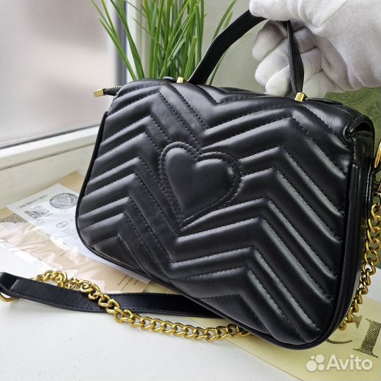 Сумка новая Gucci GG Marmont чёрная