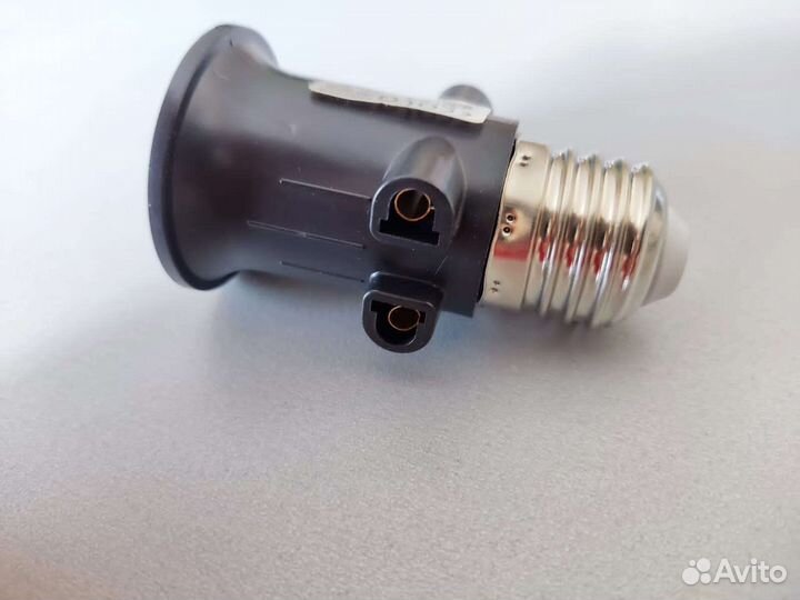 Переходник E27-E27 с 2-мя розетками новый