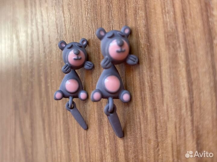 Сережки «мишки»