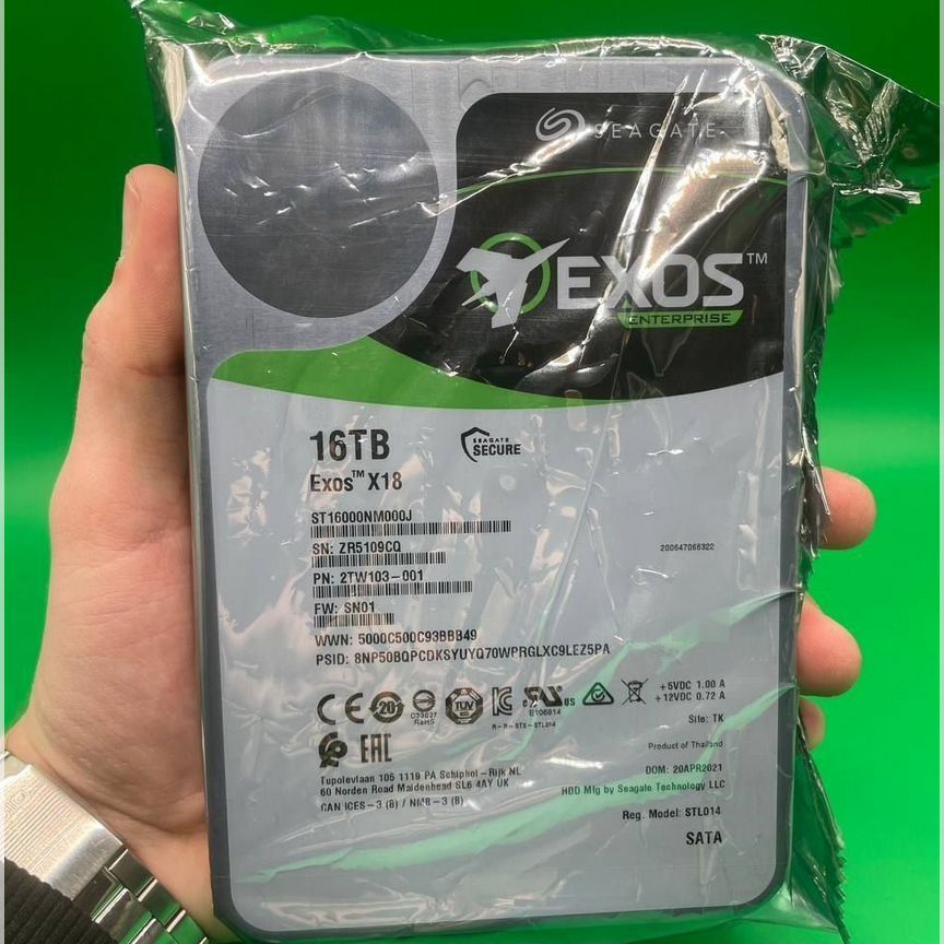 [ST16000NM000J] 16тб Seagate Exos Ref St16000nm000j
