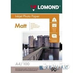 Lomond 0102001 Матовая бумага 1х A4, 90г/м2, 100 л