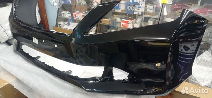 Бампер Toyota camry(11) передний Черный Жемчуг 218