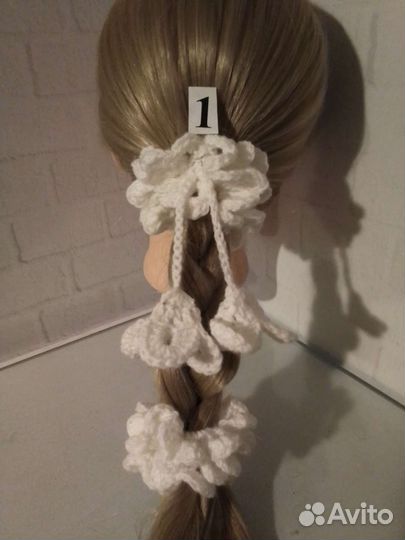 Набор резинок для волос, нежные цветы