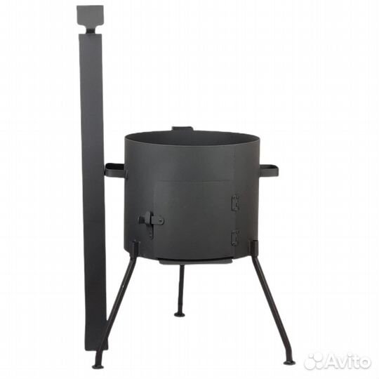 Печь учак под казан 8-10 л.(с дверцей и трубой) с