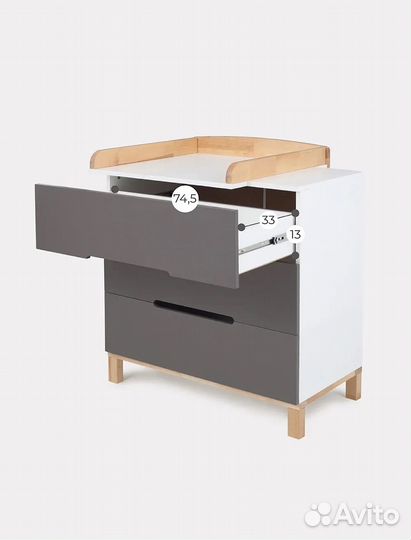 Комод rant indy В цвете moon grey