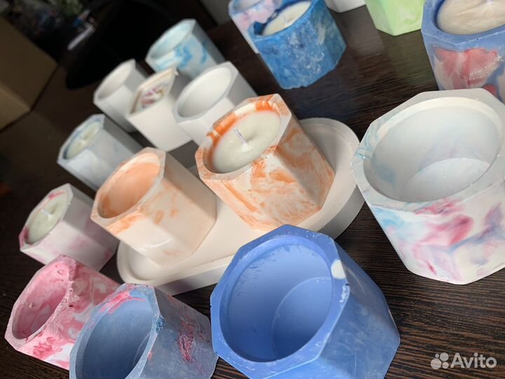 Свечи и подсвечники ручной работы