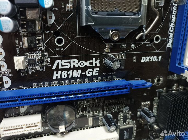 Мат платы ASRock H61M-GE LGA 1155