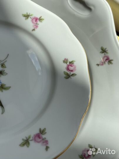 Блюдо и тарелка bohemia