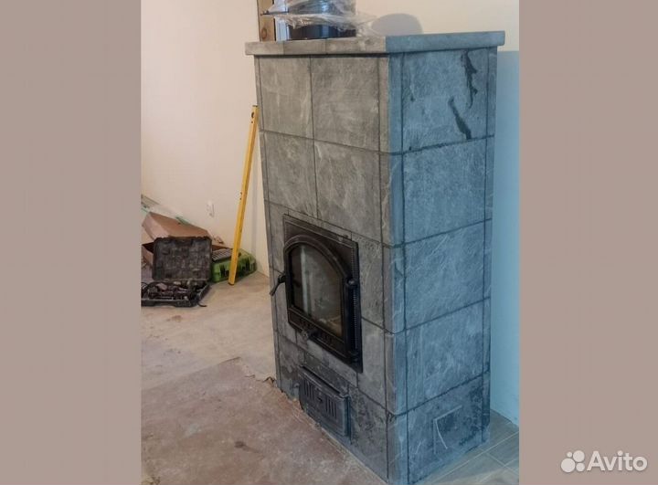 Печь камин теплонакопительная