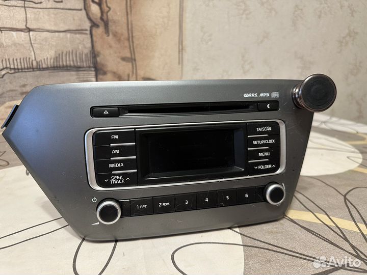 Штатная магнитола на kia rio