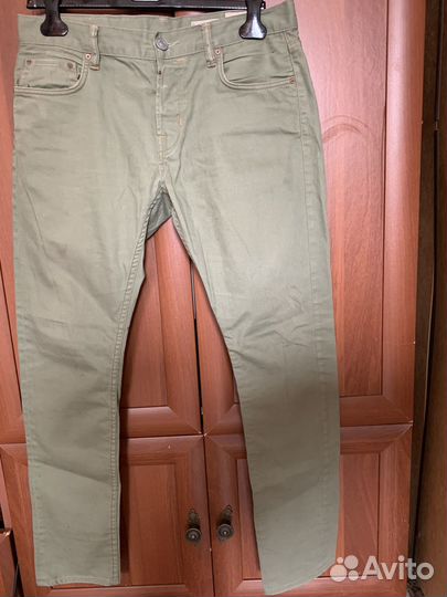 Джинсы летние хаки (48)