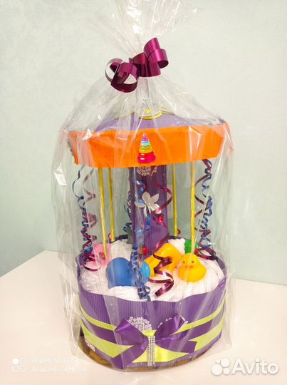 Торт из памперсов подгузников