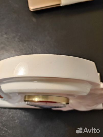 Настольные каминные часы Корпус фарфор