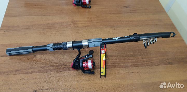 Удочка 3 метра с катушкой в сборе