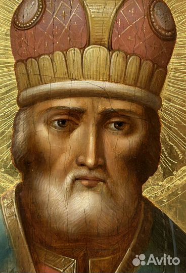 Икона Николай Чудотворец Золото Размер