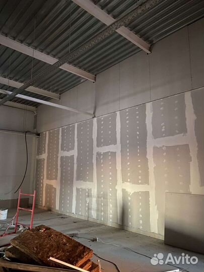 Монтаж перегородок из гипсокартона