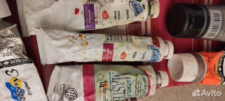 Акриловые, масляные краски, художественные