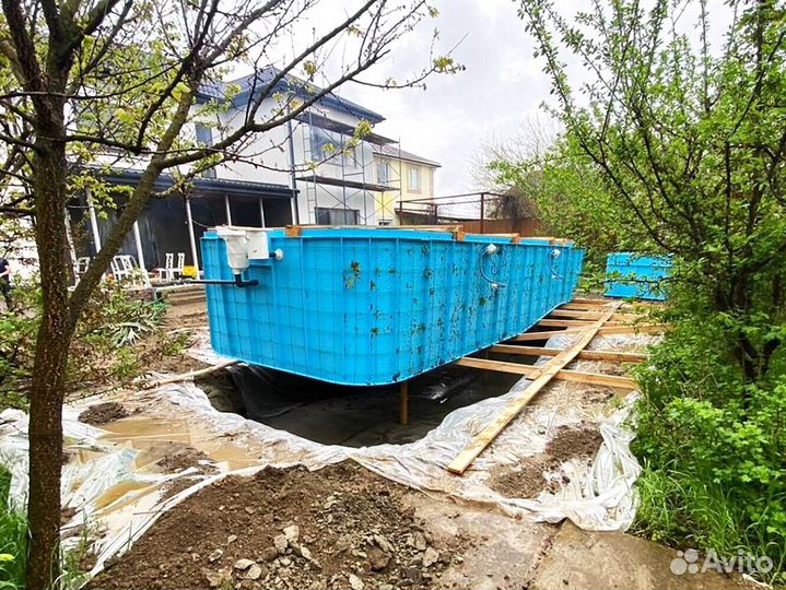 Бассейн 8x3 пластиковый