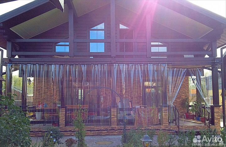 Окна пвх мягкие, гибкие, прочные для террасы