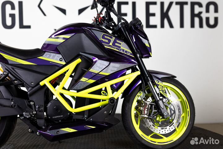 Электромотоцикл SE GTR (72v 60ah) фиолетовый