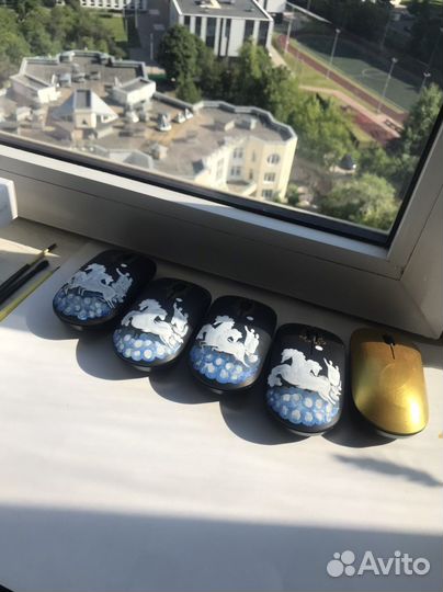 Мышь компьютерная с рисунком