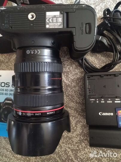 Canon 6d kit 24-105mm f/4L+вспышка в хорошем сост