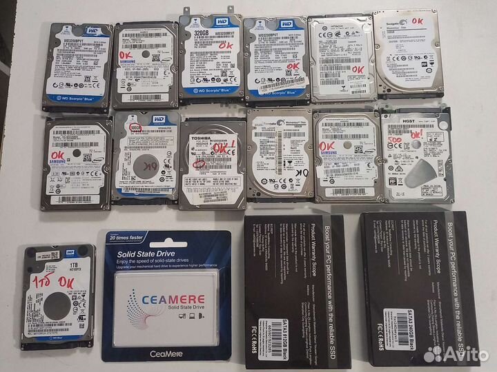 Жесткие диски для ноутбука 2.5