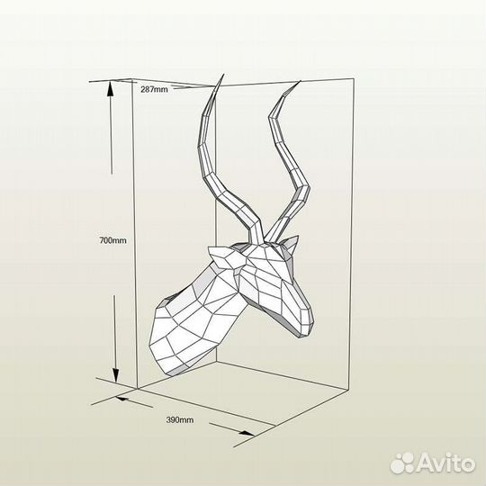 Паперкрафт, конструктор из бумаги 3D, оригами