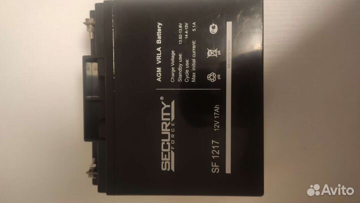 Аккумулятор security SF 1217